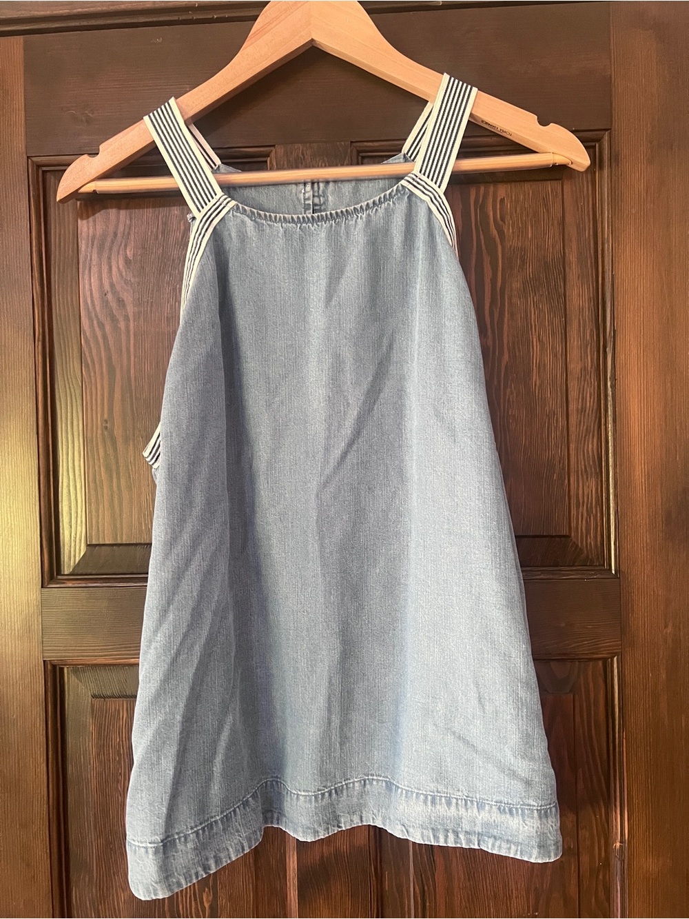 cloth & stone  Denim Stripe Trim Tank
